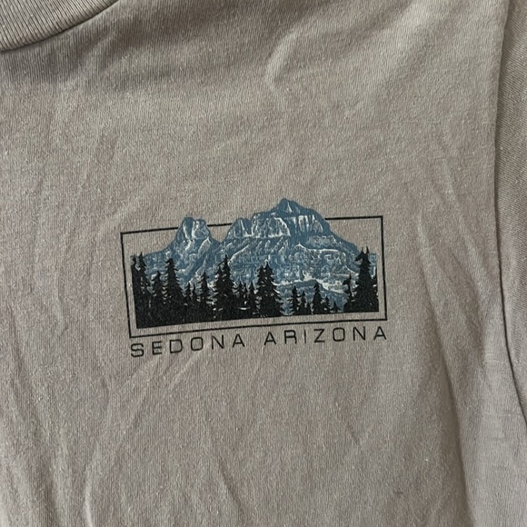 Sedona Blue and Gray Short Sleeve Graphic T-Shirt - Picture 4 of 4
